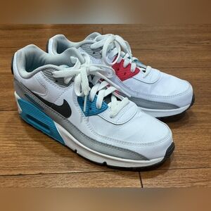 Nike Kids White, Blue, and Red Sneakers